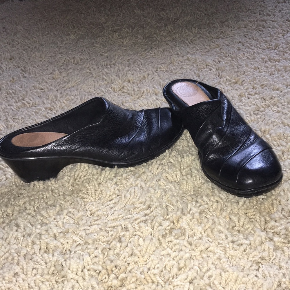 Black Nurture mules